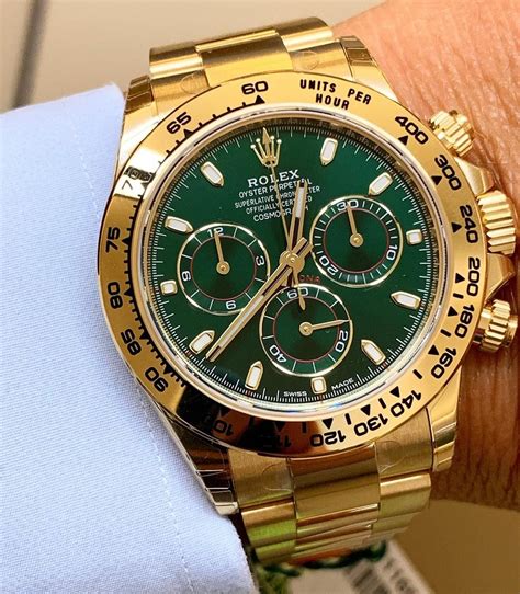 rolex gold green dial price|rolex green dial watch price.